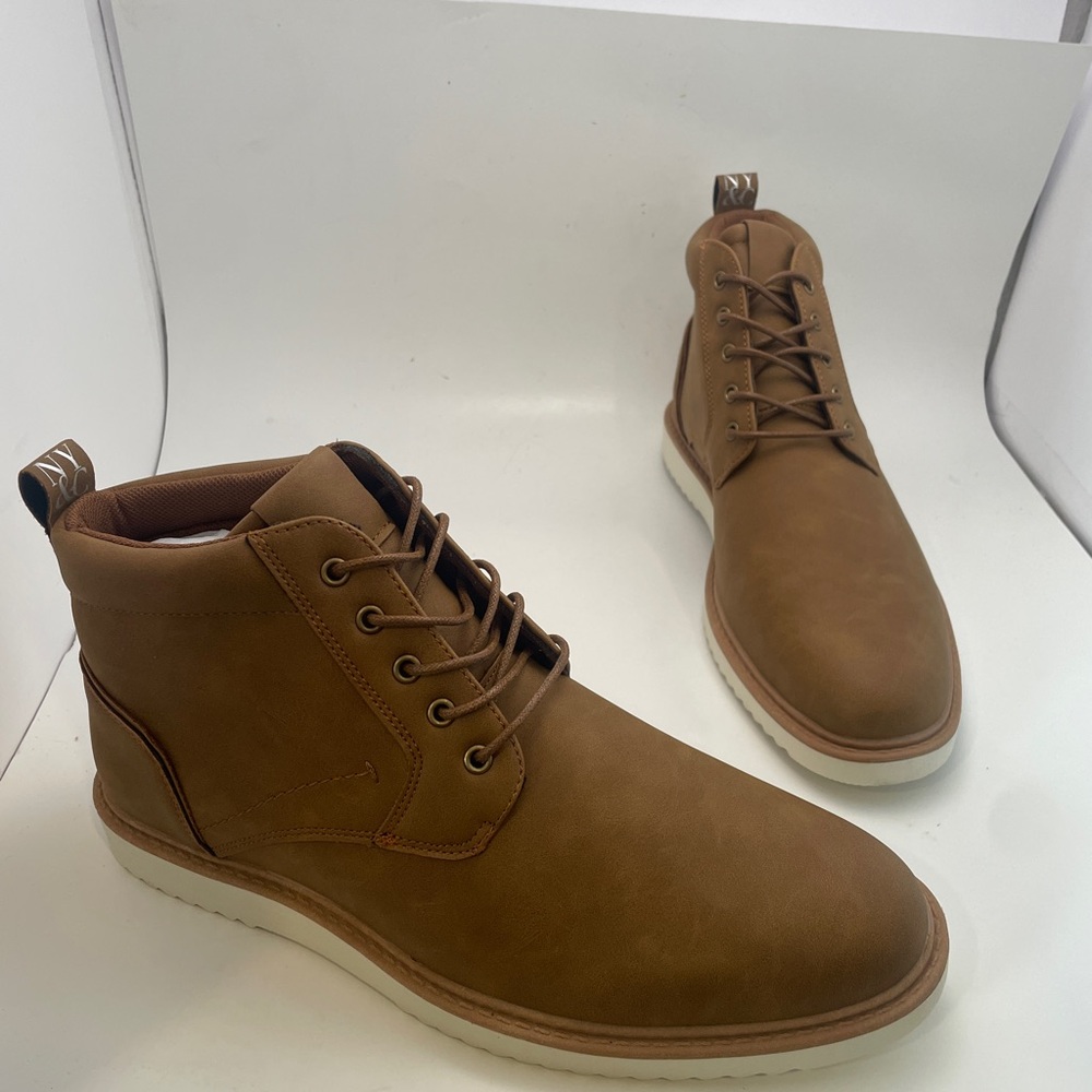 NY&C Allen Brown Lace-up Chukka Boots Men's Size 11‎